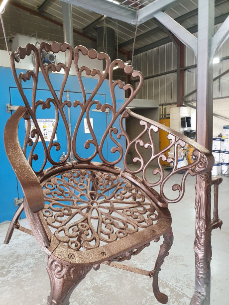 Powder coated garden chair