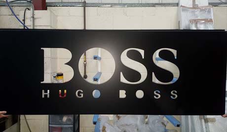 Hugo Boss sign